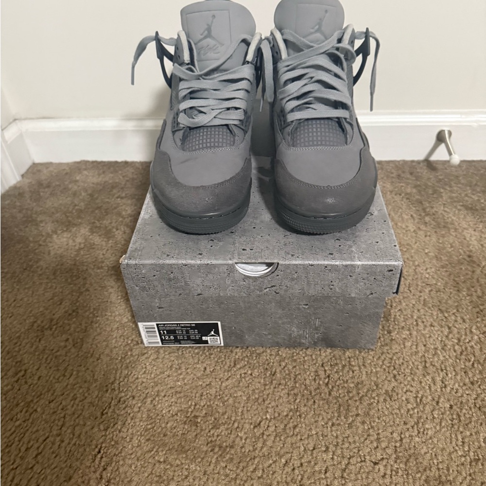 Jordan Gray High-Top Sneakers with Suede Accents